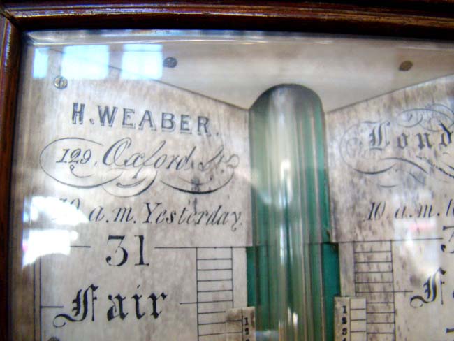 A mid 19th century English rosewood barometer by Henry Weaber of London circa 1835-1855 — image 3